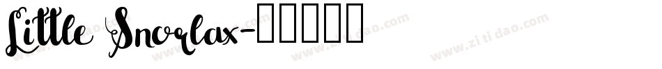 Little Snorlax字体转换